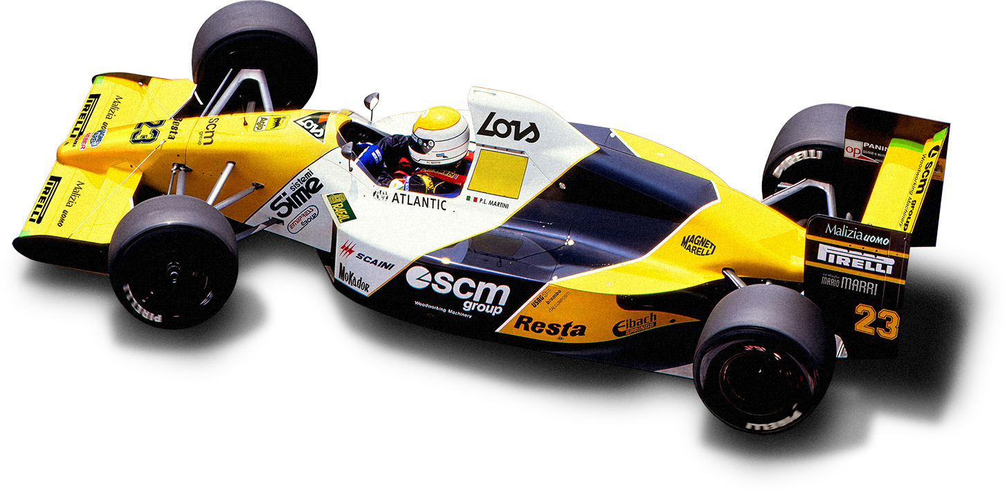 La Minardi F1 numero 23 di Pierluigi Martini all'Historic Minardi Day 2026